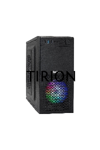 Компьютерный корпус Minitower ExeGate mEVO-7807 (mATX, без БП, 1*USB+1*USB3.0, черный 1x12см с RGB подсветкой)