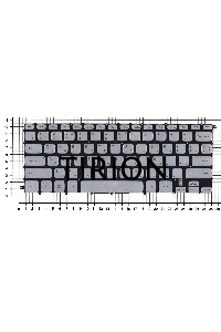 Клавиатура для ноутбука Dell Inspiron 14 7437 серебристая с подсветкой