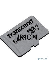 Флеш карта microSD 64GB Transcend microSDXC Class 10 UHS-I U1, (без адаптера), TLC