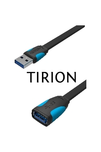 Кабель-удлинитель Vention USB 3.0 AM/AF - 3м плоский VAS-A13-B300