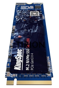 Накопитель SSD KingSpec NE-1TB, 1024GB, PCIe 3.0 x4, M.2 2280, NVMe, R/W 2400/1900