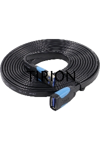 Кабель-удлинитель Vention USB 3.0 AM/AF - 3м плоский VAS-A13-B300