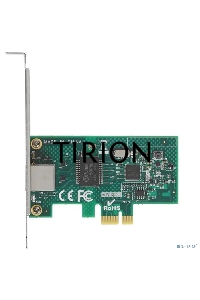 Сетевой адаптер ExeGate EXE-i210-F1 (PCI-E x1 v2.0, порт 1xSFP (медный), 10/100/1000Mbps, Gigabit Server NIC Intel Chipset I210-F1)