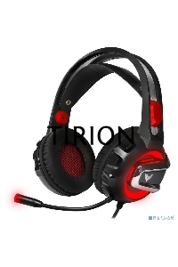 Гарнитура игровая Crown CMGH-3000 черный/красный