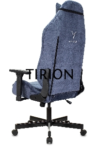 Кресло игровое Knight N1 Fabric синий Light-27 с подголов. крестовина металл