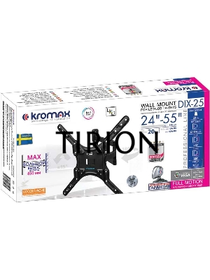 Кронштейн для LED/LCD телевизоров Kromax DIX-25 черный