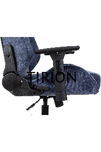 Кресло игровое Knight N1 Fabric синий Light-27 с подголов. крестовина металл