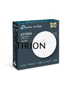 Точка доступа TP-Link 11AX dual-band ceiling access point, up to 1200 Mbit / s at 5 GHz and up to 574 Mbit / s at 2.4 GHz,  1 10/100/1000Mbps LAN port, support PoE 802.3at standard, support BSS coloring, Seamless Roaming, Mesh, Band Steering, Airtime Fair