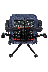 Кресло игровое Knight N1 Fabric синий Light-27 с подголов. крестовина металл