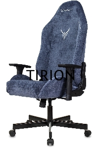 Кресло игровое Knight N1 Fabric синий Light-27 с подголов. крестовина металл