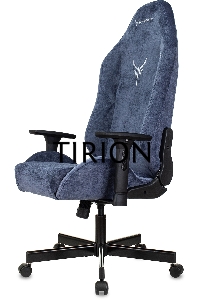 Кресло игровое Knight N1 Fabric синий Light-27 с подголов. крестовина металл