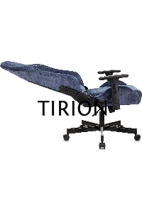 Кресло игровое Knight N1 Fabric синий Light-27 с подголов. крестовина металл