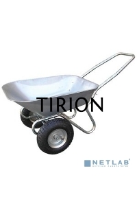 Тачка FIT 77558строительная, двухколесная, сталь оцинкованная, 75л, до 140кг