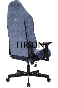 Кресло игровое Knight N1 Fabric синий Light-27 с подголов. крестовина металл