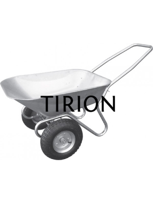 Тачка FIT 77558строительная, двухколесная, сталь оцинкованная, 75л, до 140кг