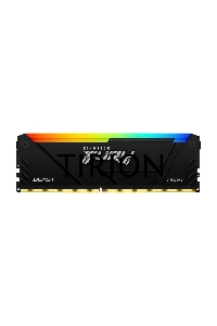Оперативная память Kingston Fury Beast, DDR4, 16GB (1x16GB), 3200MHz, CL16, радиатор, RGB, чёрный