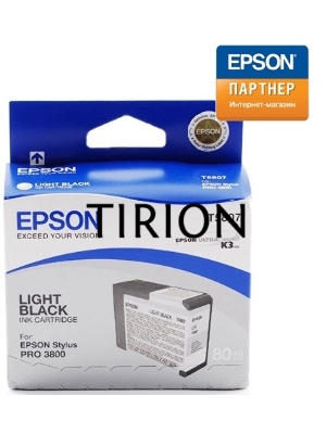 Струйный картридж EPSON C13T580700 для Stylus Pro 3800 80 мл light black