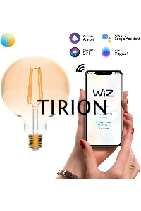 Лампа светодиодная филаментная Gauss Smart Home DIM+CCT E27 G95 Golden 6,5 Вт 2000-5500 К 1/40