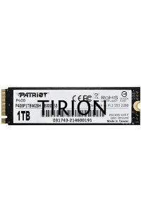 Накопитель SSD Patriot P400, 1Tb, PCIe 4.0 x4, M.2 2280, NVMe, R/W 5000/4800, с радиатором