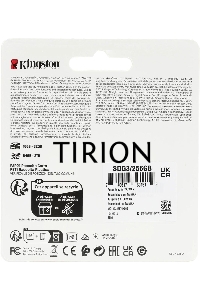 Карта памяти Kingston 256GB SDXC Canvas Go Plus 170R C10 UHS-I U3 V30 EAN: 740617301519