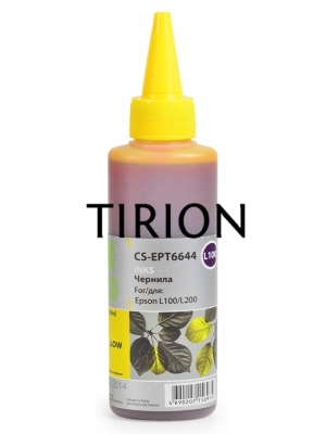 Чернила Cactus CS-EPT6644 желтый, 100 мл, для Epson L100/L110/L120/L132/L200/L210/L222/L300/L312/L350/L355/L362/L366/L456/L550/L555/L566/L1300