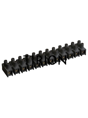 Зажим винтовой ЗВИ-10 н/г 2.5-6кв.мм 12пар черн. IEK UZV5-010-06