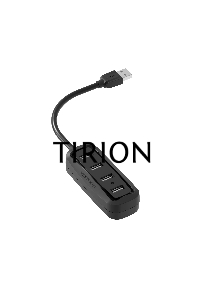 Концентратор Vention USB 2.0 на 4 порта Черный VAS-J43-B015