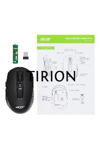 Мышь беспроводная Acer OMR070 черный, 1600 dpi, радиоканал, Bluetooth, USB, кнопки - 6