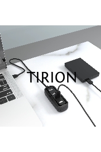 Концентратор Vention USB 2.0 на 4 порта Черный VAS-J43-B015