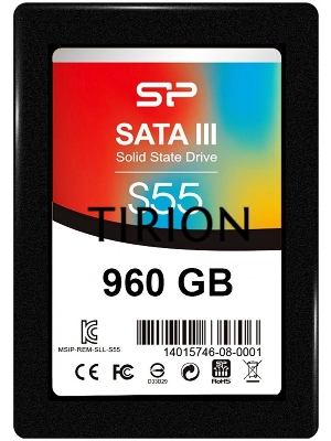Накопитель SSD SiliconPower Slim S55, 960Gb, SATA, 2.5