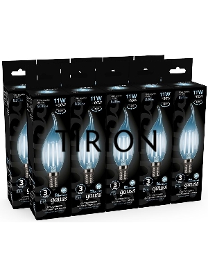 Светодиодная лампа Filament Свеча на ветру 11W 830lm 4100К Е14 LED