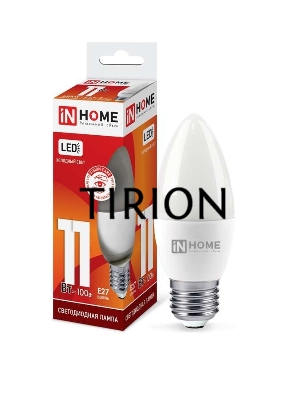 Лампа светодиодная LED-СВЕЧА-VC 11Вт 230В E27 6500К 990лм IN HOME 4690612024868