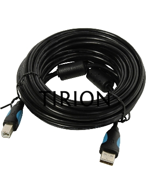 Кабель Vention USB 2.0 AM/BM  - 8м. Черный Кабель Vention USB 2.0 AM/BM  - 8м. Черный
