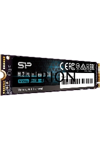 Накопитель SSD Silicon Power P34A60, 2Tb, PCIe 3.0 x4, M.2 2280, NVMe, R/W 2200/1600