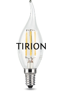 Светодиодная лампа GAUSS 104801207 LED Filament Свеча на ветру E14 7W 580lm 4100К 1/10/50