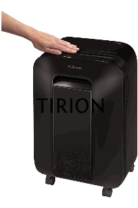 Шредер Fellowes PowerShred LX200 черный (секр.P-4)/перекрестный/12лист./22лтр./скрепки/скобы/пл.карты