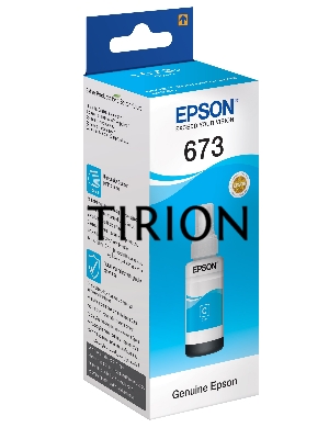 Чернила Epson 673 C13T673298 (аналог C13T67324A) голубой 70мл для Epson L800/L810/L850/L1800