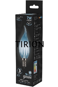 Светодиодная лампа GAUSS 104801207 LED Filament Свеча на ветру E14 7W 580lm 4100К 1/10/50