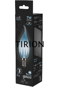 Светодиодная лампа GAUSS 104801207 LED Filament Свеча на ветру E14 7W 580lm 4100К 1/10/50