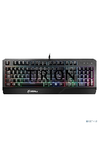 Клавиатура MSI VIGOR GK20 RU черный USB Multimedia for gamer LED (подставка для запястий)