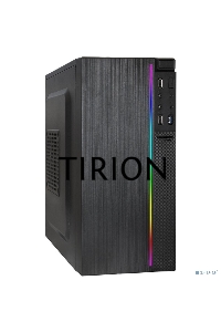 Компьютерный корпус Minitower ExeGate mEVO-9302-RGB (mATX, без БП, 2*USB+1*USB3.0, HD аудио, черный с RGB подсветкой)