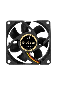 Вентилятор для корпуса ExeGate EX07025B3P черный, 70 мм, 4000 об/мин, 40.5 дБ, 3 pin