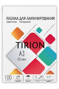 Пленка 303х426 (125 мик) 100 шт./ Пленка для ламинирования A3, 303х426 (125 мкм) глянцевая 100шт, ГЕЛЕОС [LPA3-125]