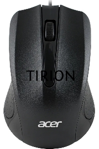 Мышь проводная Acer OMW010 черный, 1200 dpi, USB, кнопки - 3