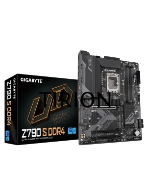 Материнская плата Gigabyte Z790 S DDR4, LGA 1700, Intel Z790, 4xDDR4, 4xSATA, 3xM.2, 1xPCIe 4.0 x16, 2xPCIe 3.0 x16, 1xHDMI, 1xDP, 1x 2.5Gb LAN, 5xUSB-A 2.0, 2xUSB-A 3.2 Gen 1, 1xUSB-A 3.2 Gen 2, 1xUSB-C 3.2 Gen 2, 7.1, ATX