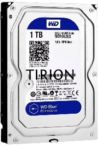 Жесткий диск Western Digital 1Tb 7200rpm WD10EZEX Original SATA-III Caviar Blue 64Mb 3.5