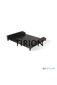 Полка Hyperline TAL3-2U-400-RAL9005 угловая с перфорацией 19