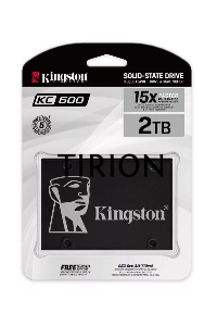 Накопитель SSD Kingston KC600, 2Tb, SATA III, 2.5