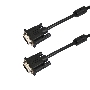 Шнур VGA - VGA с ферритами, длина 3 мeтра, черный PROconnect
