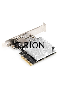 Сетевой адаптер ExeGate EXE-107S (PCI-E x4 v3.0, 1xRJ45, UTP 100Mbps/1000Mbps/2.5Gbps/10Gbps Marvell AQC107S)